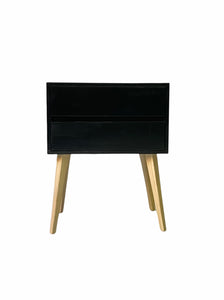 Fihlo Two Drawer Side Table Black