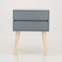Load image into Gallery viewer, Fihlo Two Drawer Side Table - Grey
