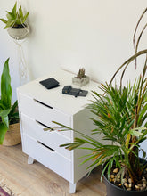 Load image into Gallery viewer, Secaleni Side Table Three Drawer White
