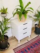 Load image into Gallery viewer, Secaleni Side Table Three Drawer White
