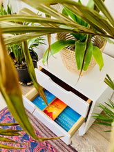 Load image into Gallery viewer, Secaleni Side Table Three Drawer White
