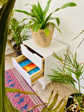 Load image into Gallery viewer, Secaleni Side Table Three Drawer White
