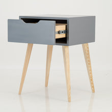 Load image into Gallery viewer, Secaleni Grey Side Table Single Drawer
