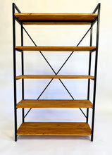 Load image into Gallery viewer, Simbi Steel X Shelf (Teak Colour)
