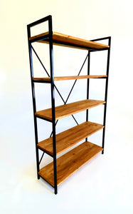 Simbi Steel X Shelf (Teak Colour)