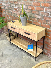 Load image into Gallery viewer, Simbi Oak Console Table
