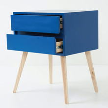 Load image into Gallery viewer, Fihlo Two Drawer Side Table - Kingfisher Blue
