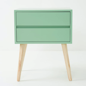 Fihlo Two Drawer Side Table - Sage