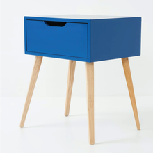 Load image into Gallery viewer, Secaleni Side Table Single Drawer - Kingfisher Blue
