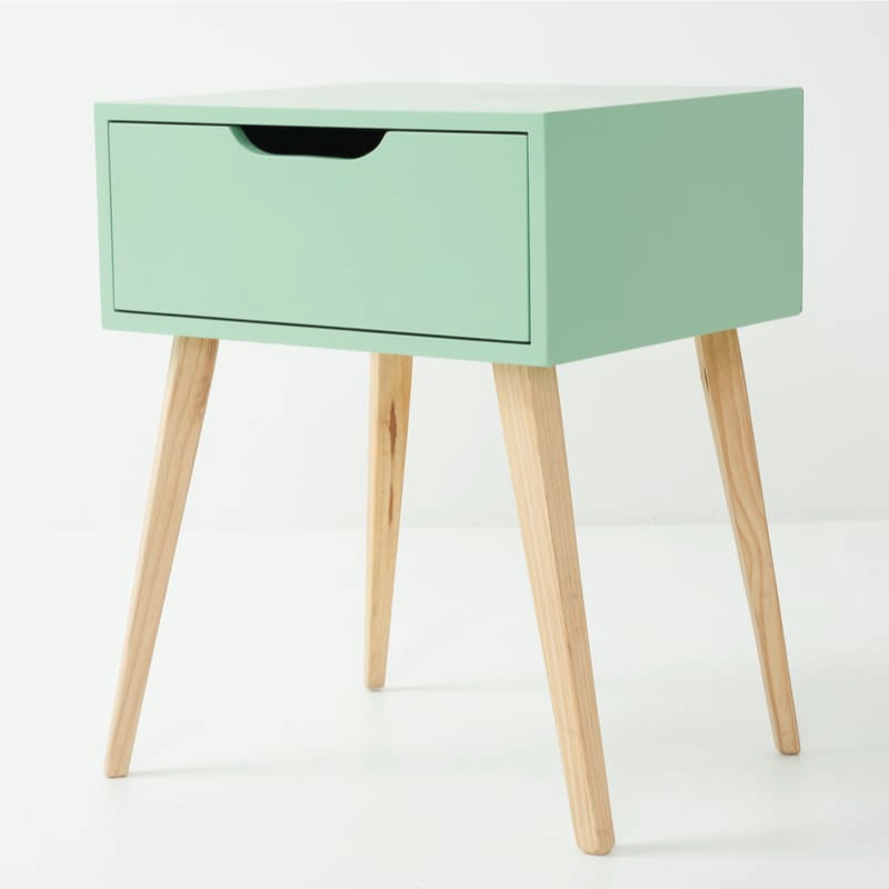 Secaleni Side Table Single Drawer - Sage